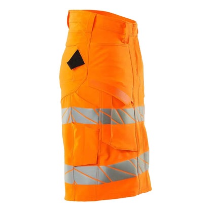 Orange - Side - Mascot Womens-Ladies Accelerate Safe High-Vis Fitted Skirt