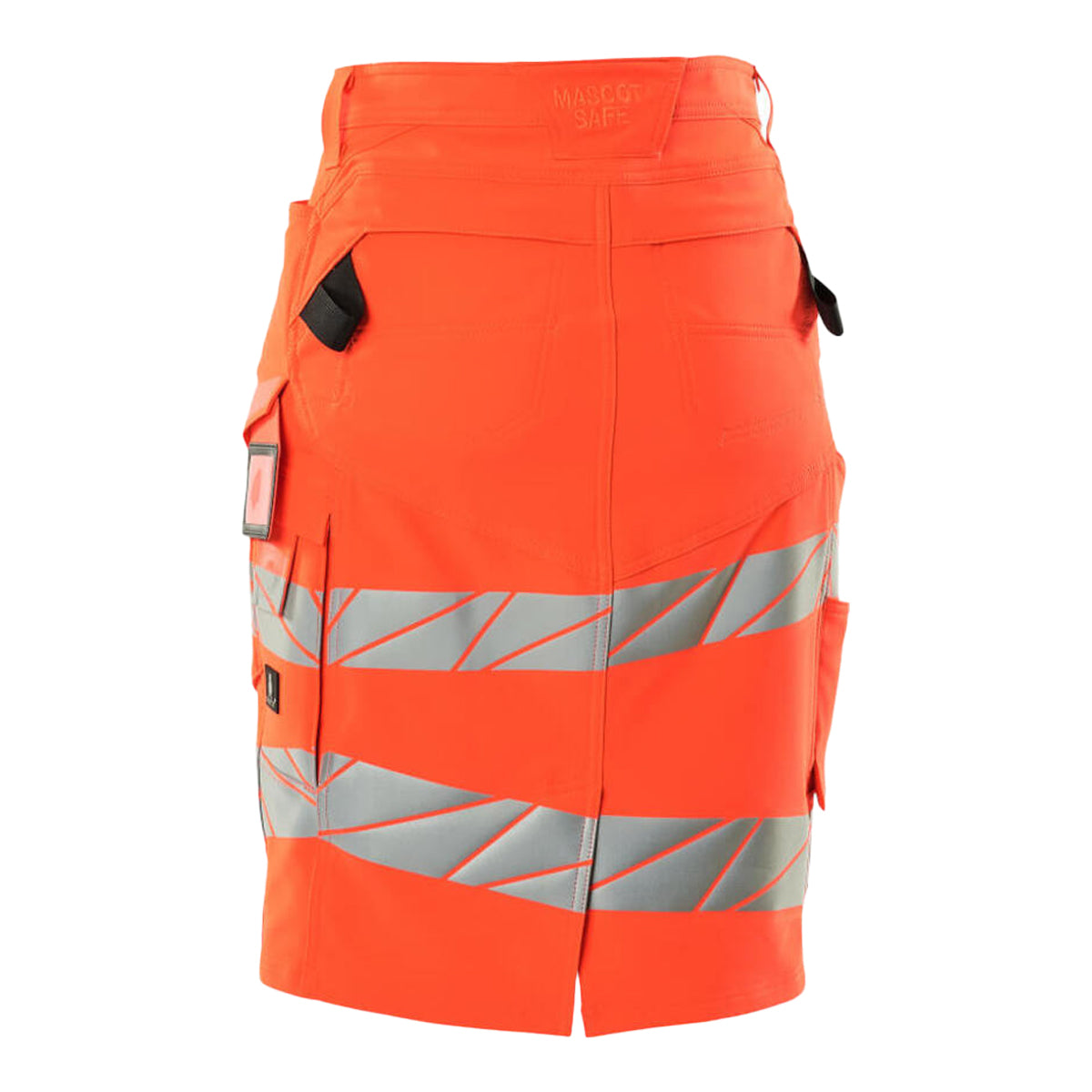 Red - Back - Mascot Womens-Ladies Accelerate Safe High-Vis Fitted Skirt