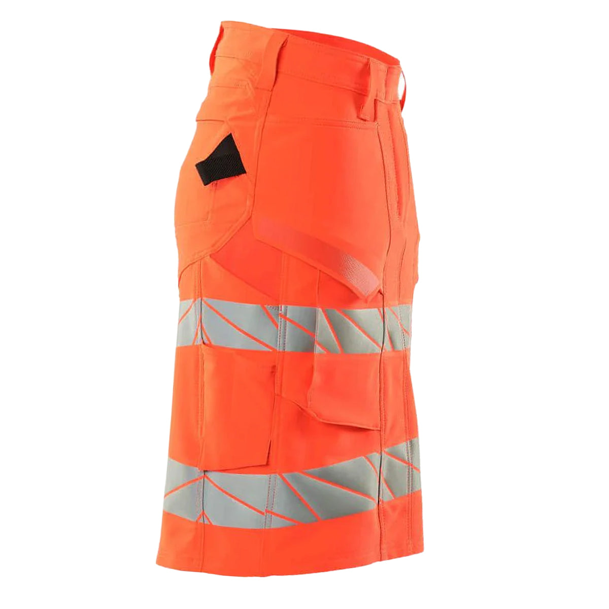 Red - Side - Mascot Womens-Ladies Accelerate Safe High-Vis Fitted Skirt