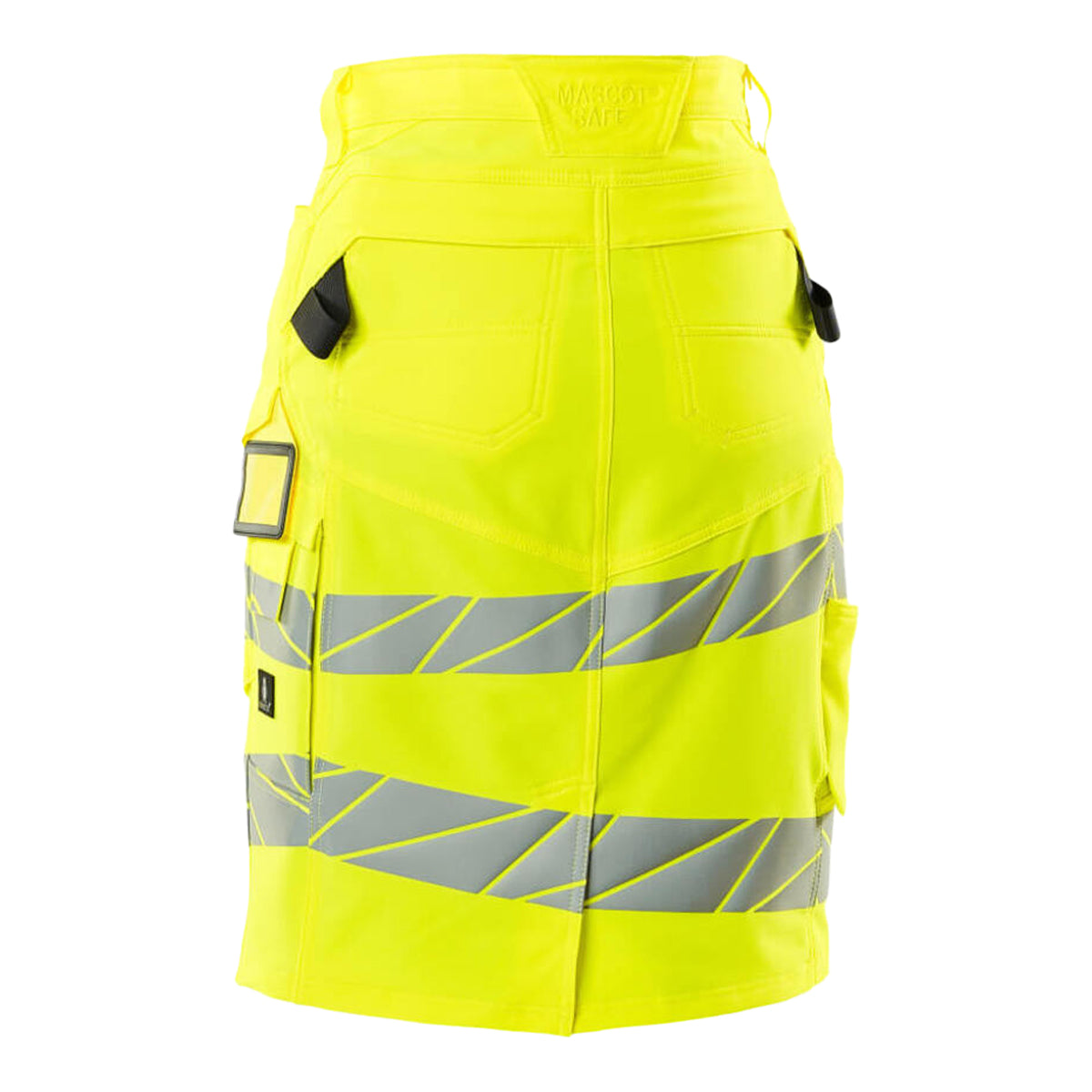 Yellow - Back - Mascot Womens-Ladies Accelerate Safe High-Vis Fitted Skirt