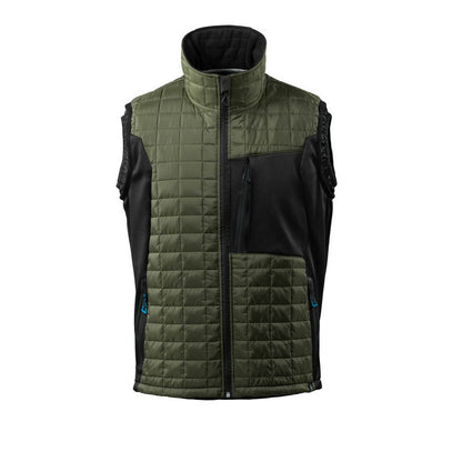 Moss Green-Black - Front - Mascot Mens Advanced Climascot Thermal Gilet