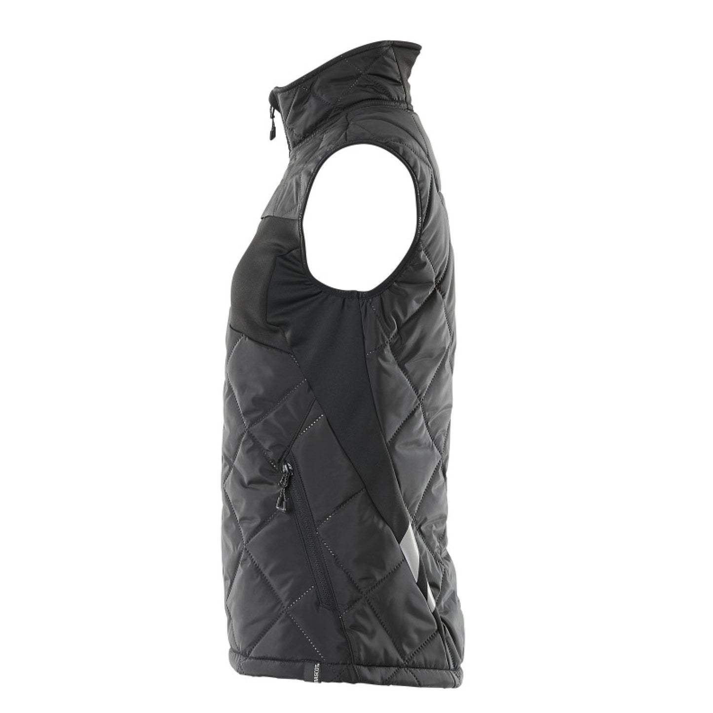 Black - Side - Mascot Womens-Ladies Accelerate Climascot Thermal Gilet