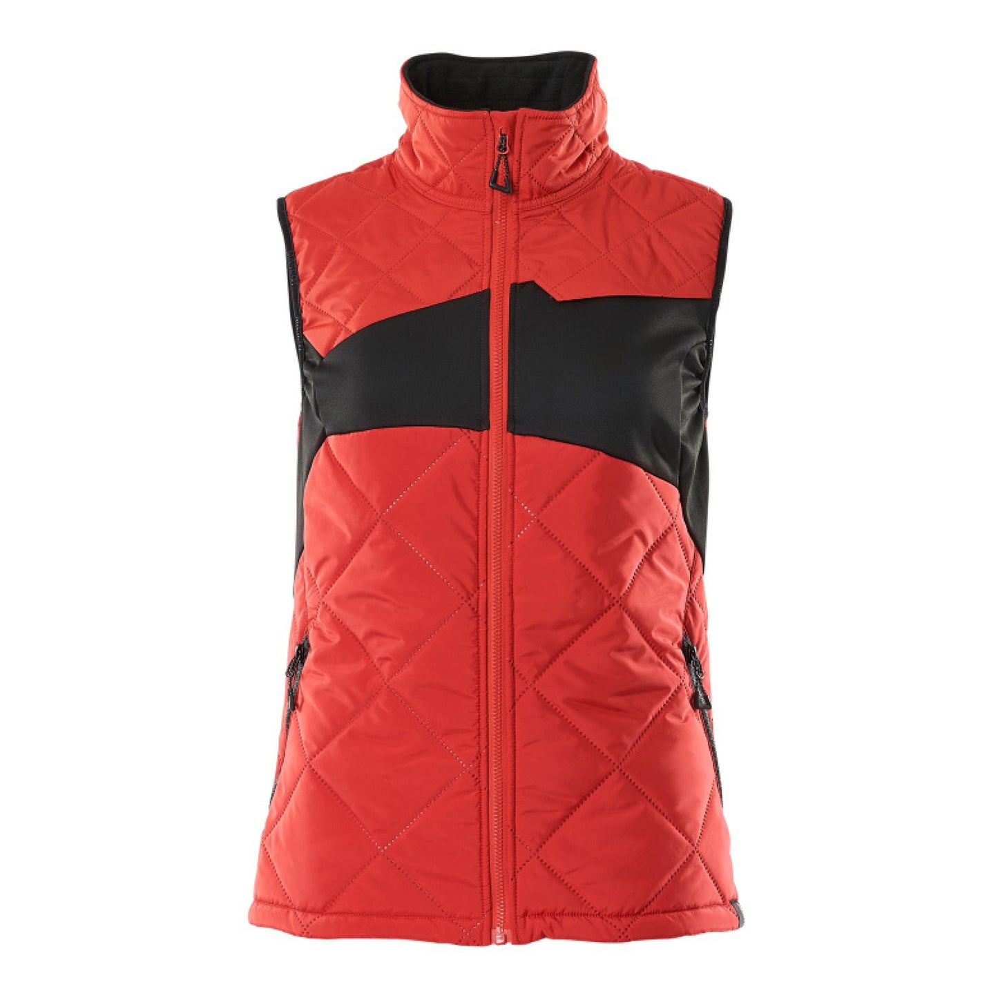 Traffic Red-Black - Front - Mascot Womens-Ladies Accelerate Climascot Thermal Gilet