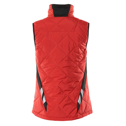 Traffic Red-Black - Back - Mascot Womens-Ladies Accelerate Climascot Thermal Gilet