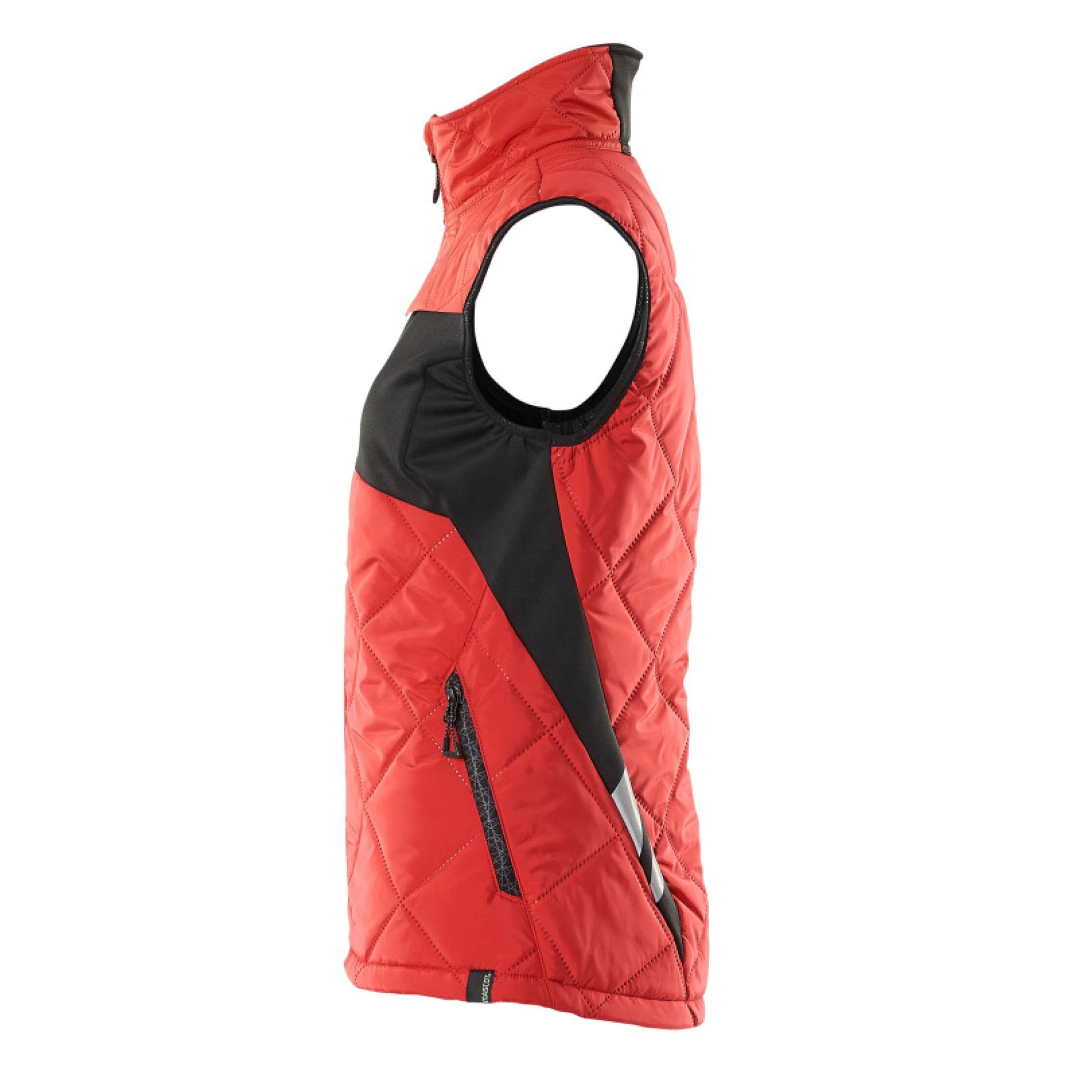 Traffic Red-Black - Side - Mascot Womens-Ladies Accelerate Climascot Thermal Gilet
