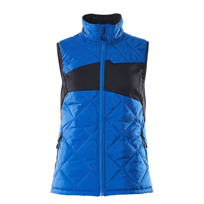 Azure Blue-Dark Navy - Front - Mascot Womens-Ladies Accelerate Climascot Thermal Gilet