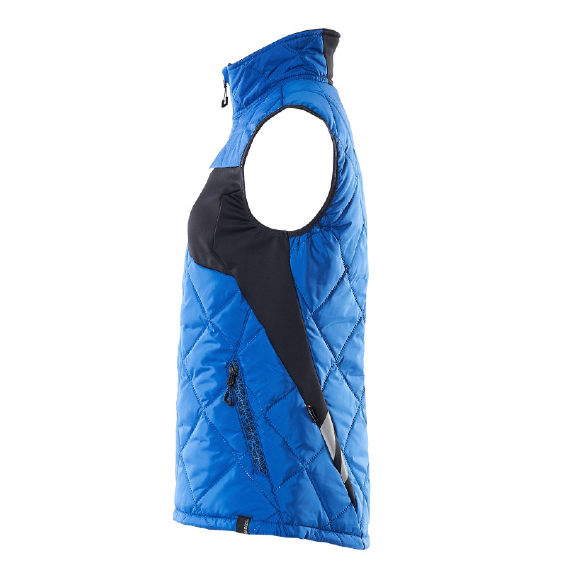 Azure Blue-Dark Navy - Side - Mascot Womens-Ladies Accelerate Climascot Thermal Gilet