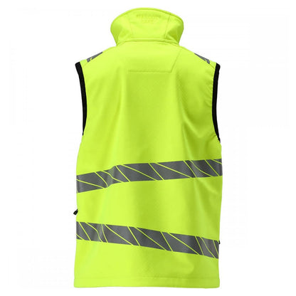 Hi Vis Yellow - Back - Mascot Mens Softshell Gilet