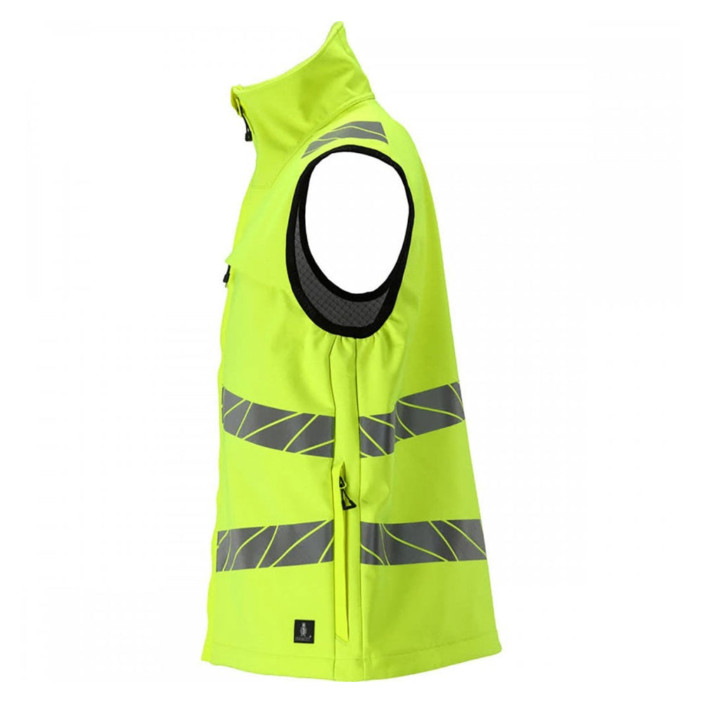 Hi Vis Yellow - Side - Mascot Mens Softshell Gilet