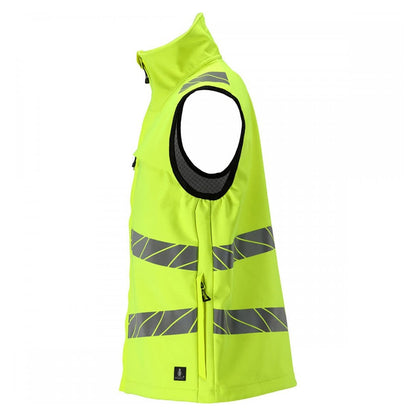 Hi Vis Yellow - Side - Mascot Mens Softshell Gilet