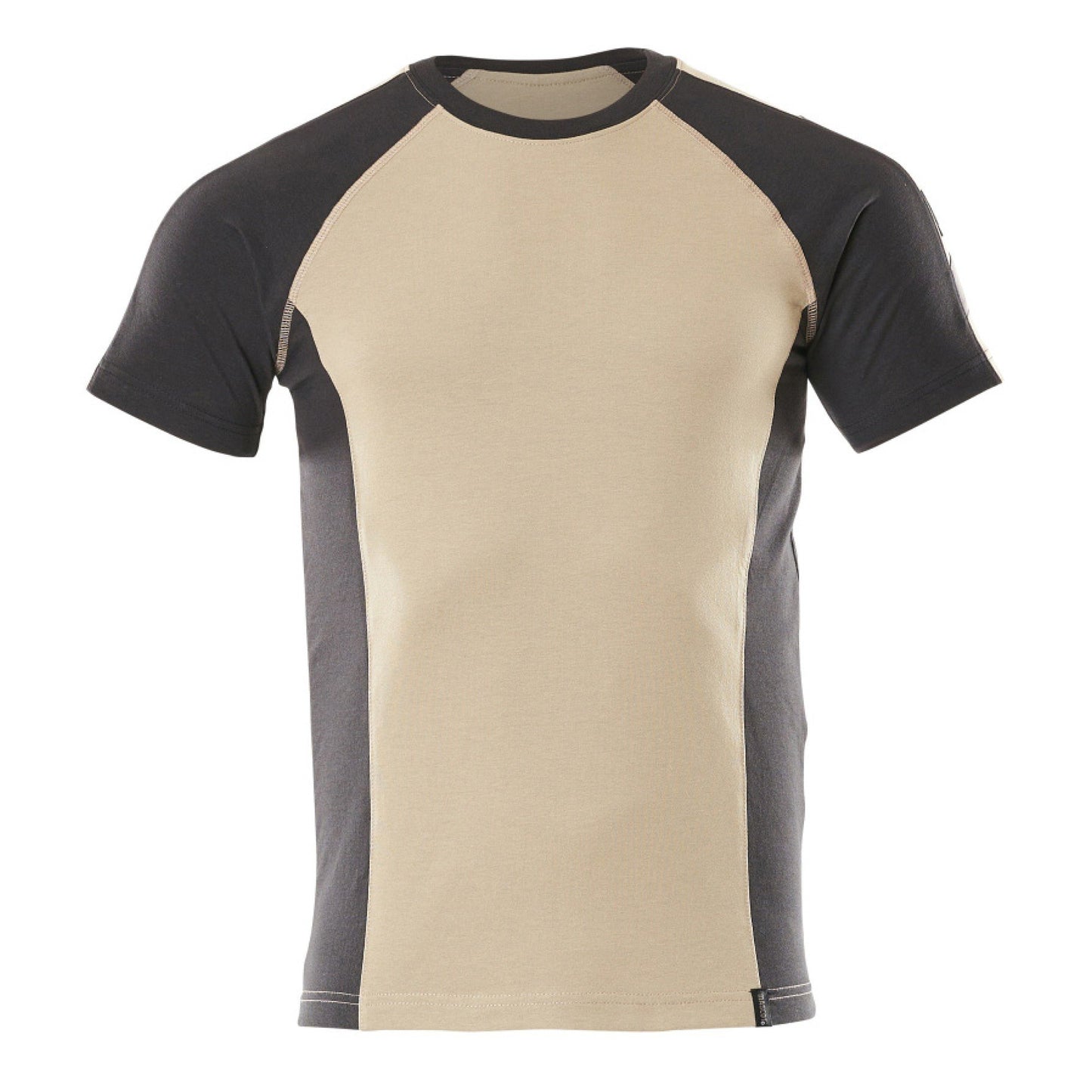 Light Khaki-Black - Front - Mascot Mens Potsdam Unique T-Shirt