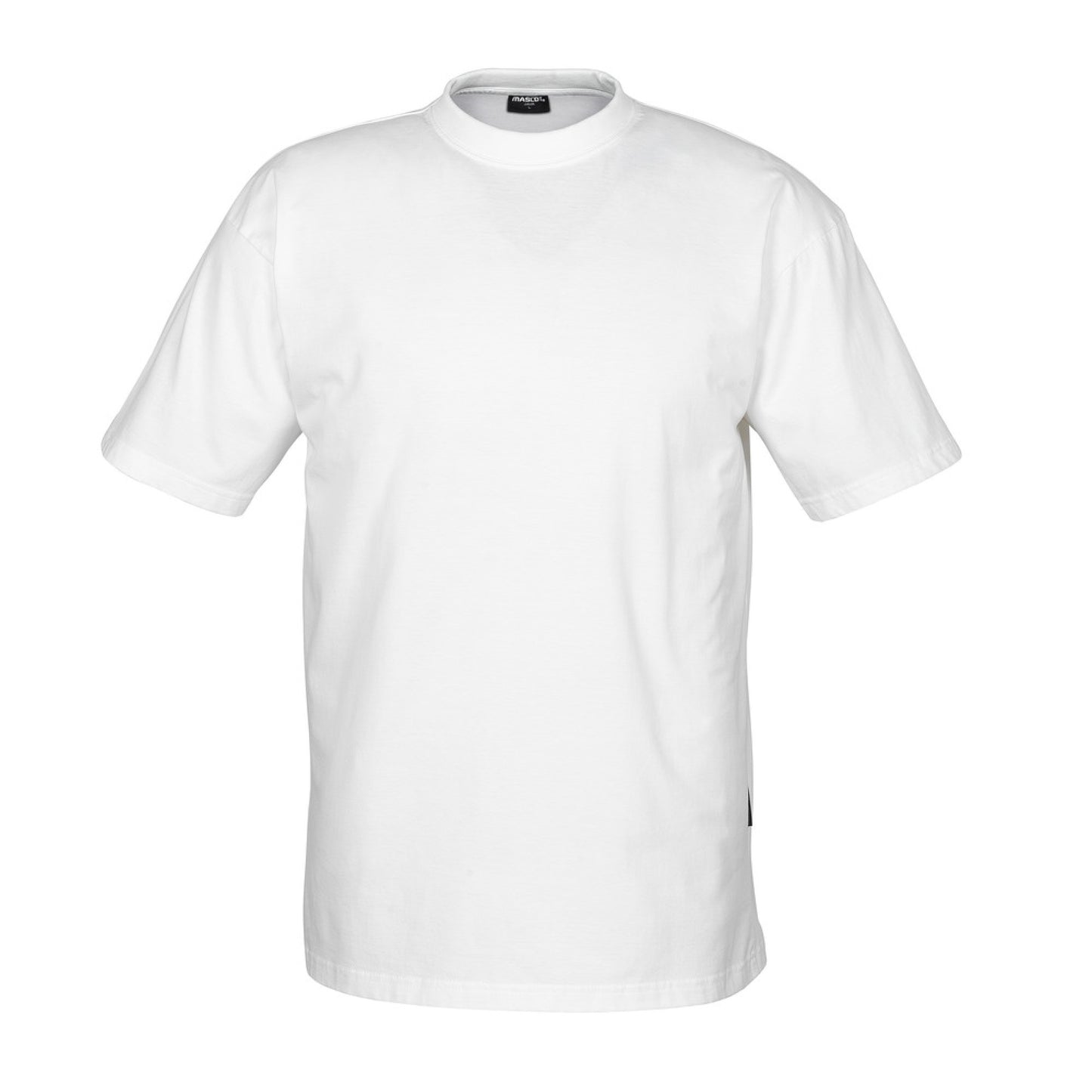 White - Front - Mascot Unisex Adult Crossover Java T-Shirt (Pack of 10)