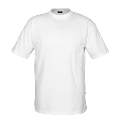 White - Front - Mascot Unisex Adult Crossover Java T-Shirt (Pack of 10)