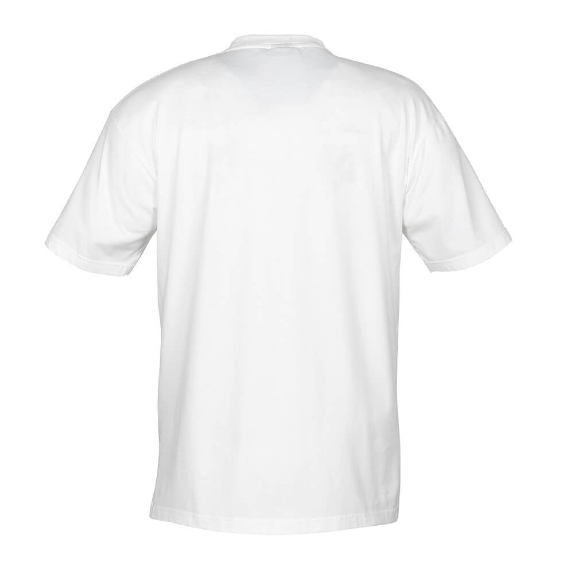 White - Back - Mascot Unisex Adult Crossover Java T-Shirt (Pack of 10)