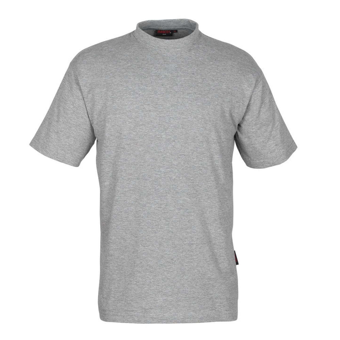 Grey Flecked - Front - Mascot Unisex Adult Crossover Java T-Shirt (Pack of 10)