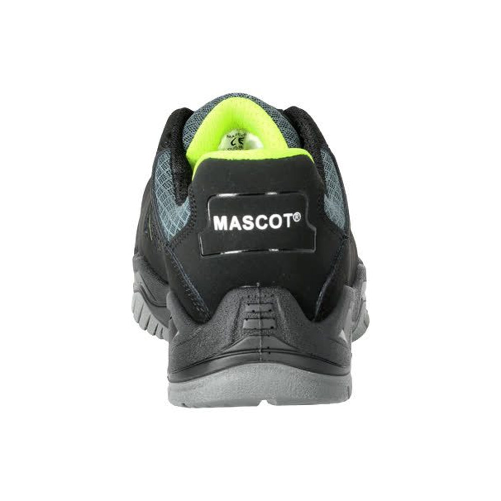 Black - Back - Mascot Unisex Adult Mont Blanc Nubuck Safety Shoes