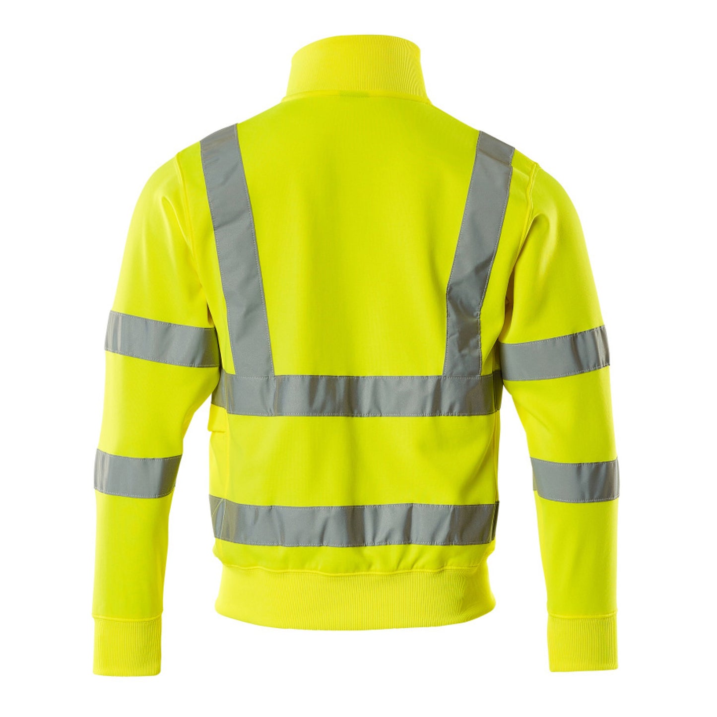 Hi Vis Yellow - Back - Mascot Mens Maringa Safety Sweatshirt