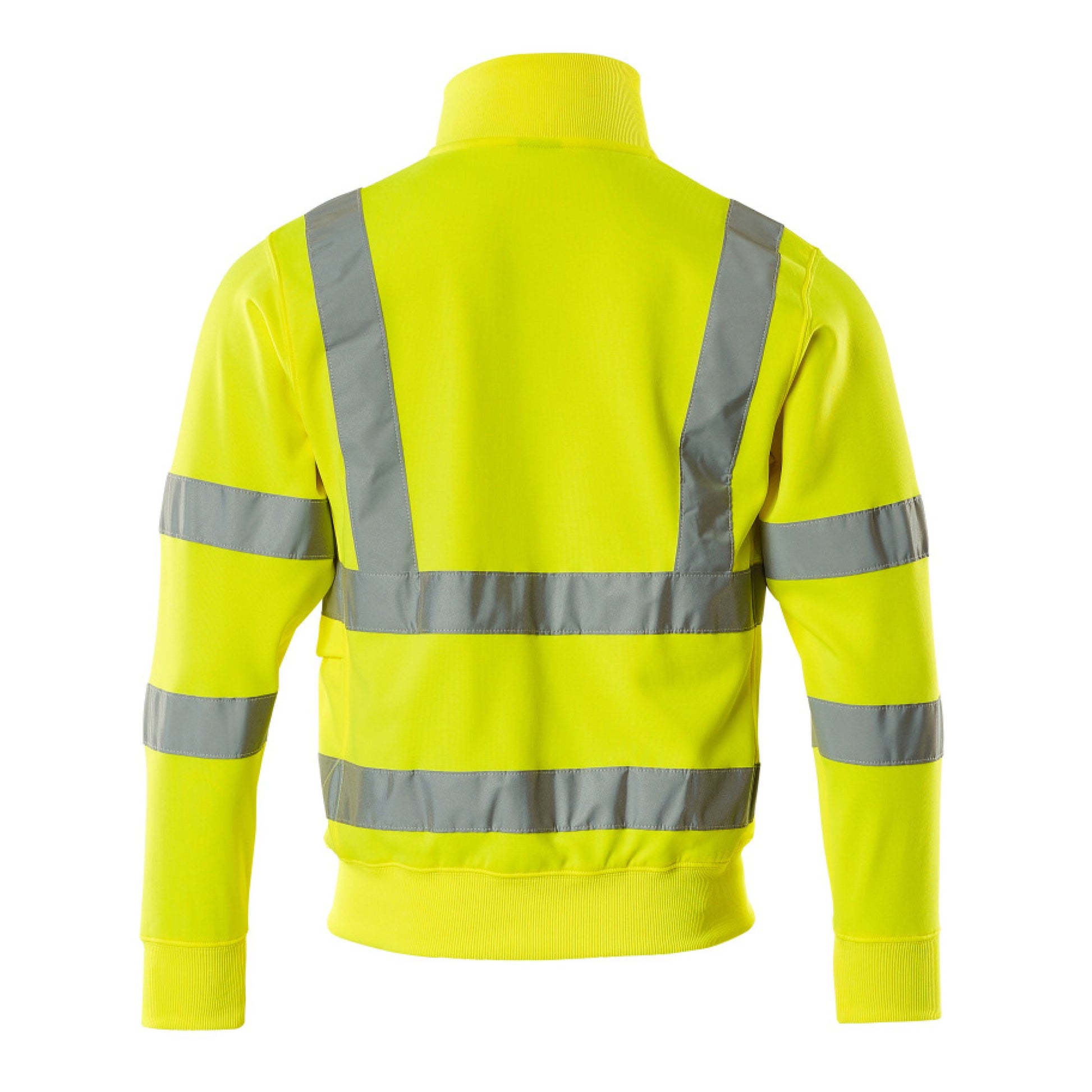 Hi Vis Yellow - Back - Mascot Mens Maringa Safety Sweatshirt