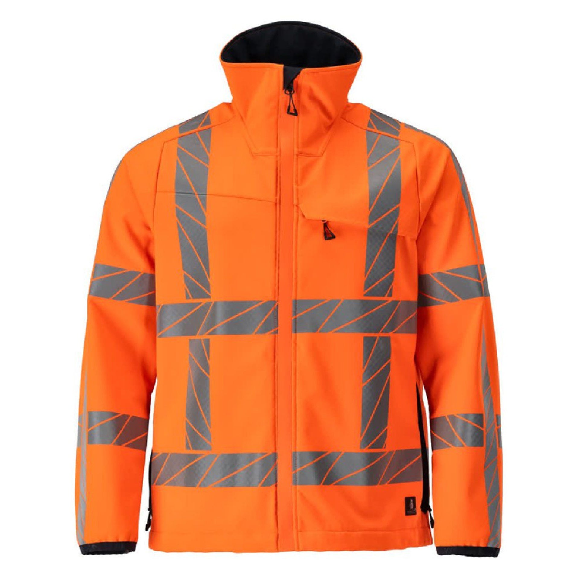 Hi Vis Orange - Front - Mascot Mens Accelerate Safe Softshell Jacket