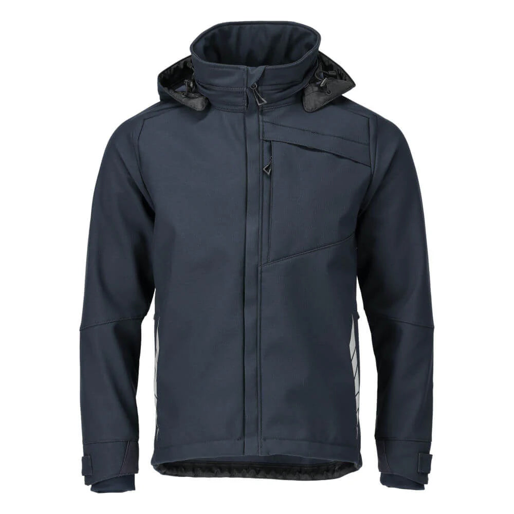Dark Navy - Front - Mascot Mens Blackpool Hardwear Softshell Jacket