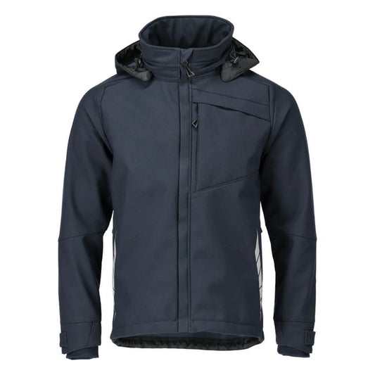 Dark Navy - Front - Mascot Mens Blackpool Hardwear Softshell Jacket
