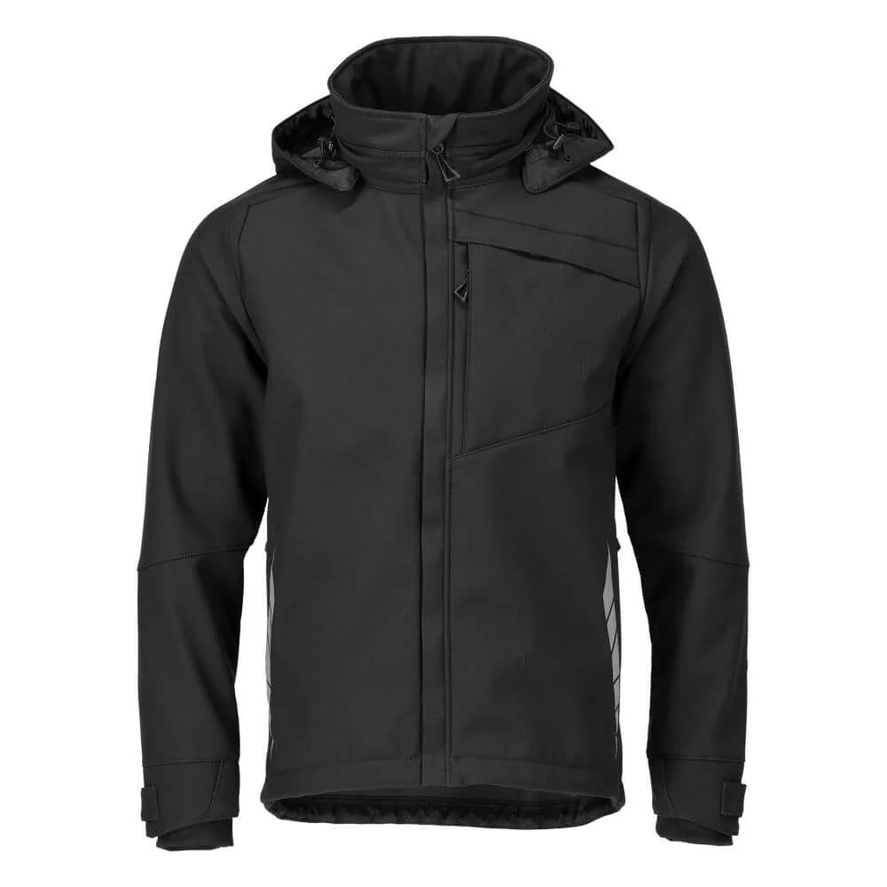 Black - Front - Mascot Mens Blackpool Hardwear Softshell Jacket