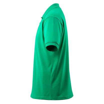 Grass Green - Side - Mascot Mens Crossover Bandol Polo Shirt