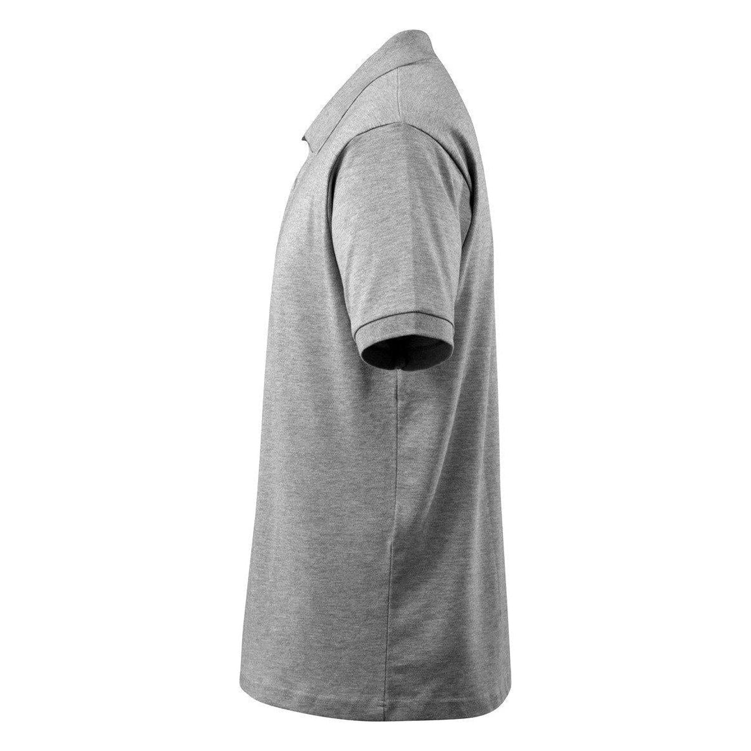 Grey - Side - Mascot Mens Crossover Bandol Polo Shirt