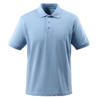 Light Blue - Front - Mascot Mens Crossover Bandol Polo Shirt