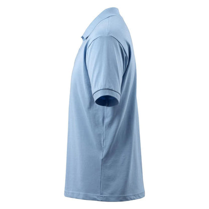 Light Blue - Side - Mascot Mens Crossover Bandol Polo Shirt