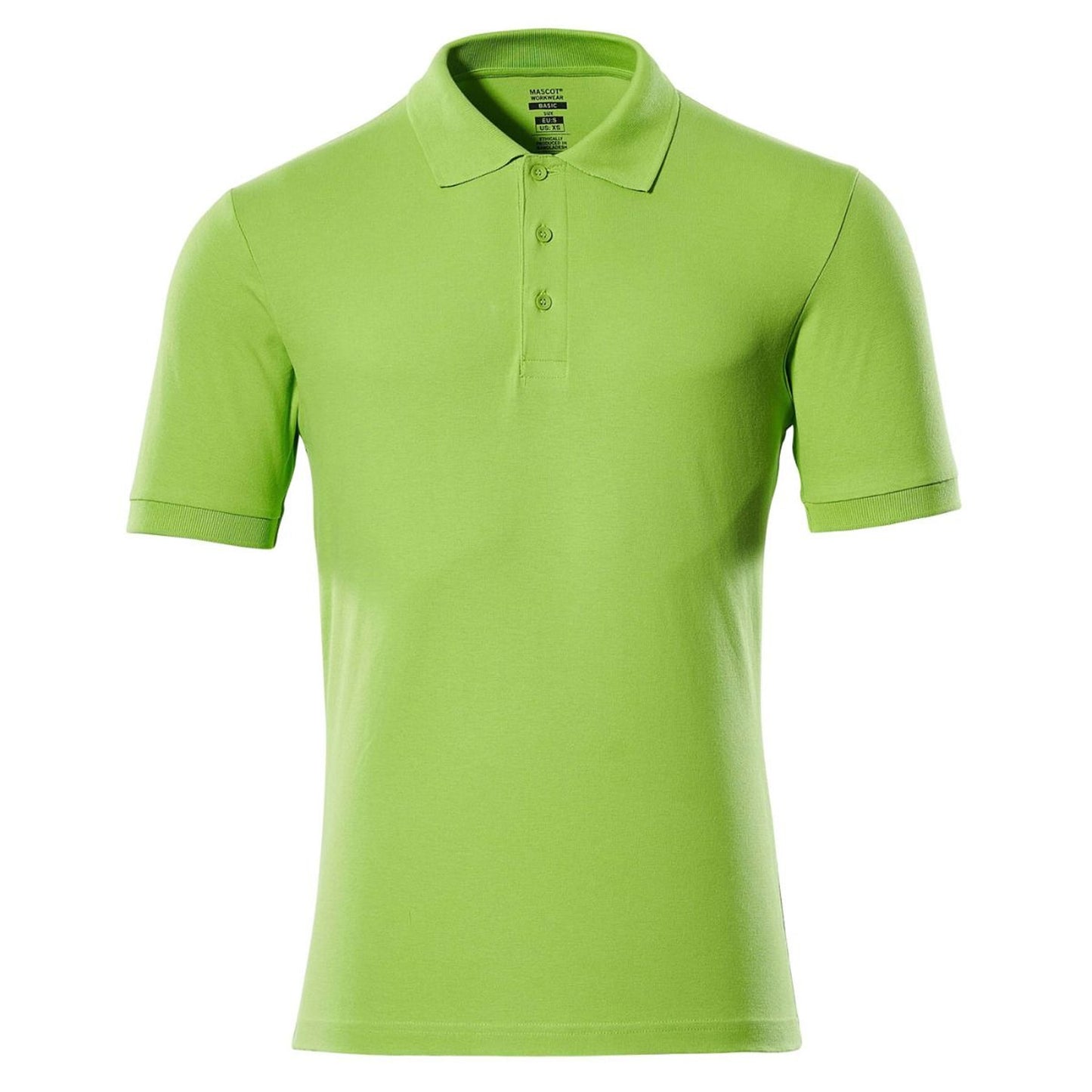 Lime Green - Front - Mascot Mens Crossover Bandol Polo Shirt