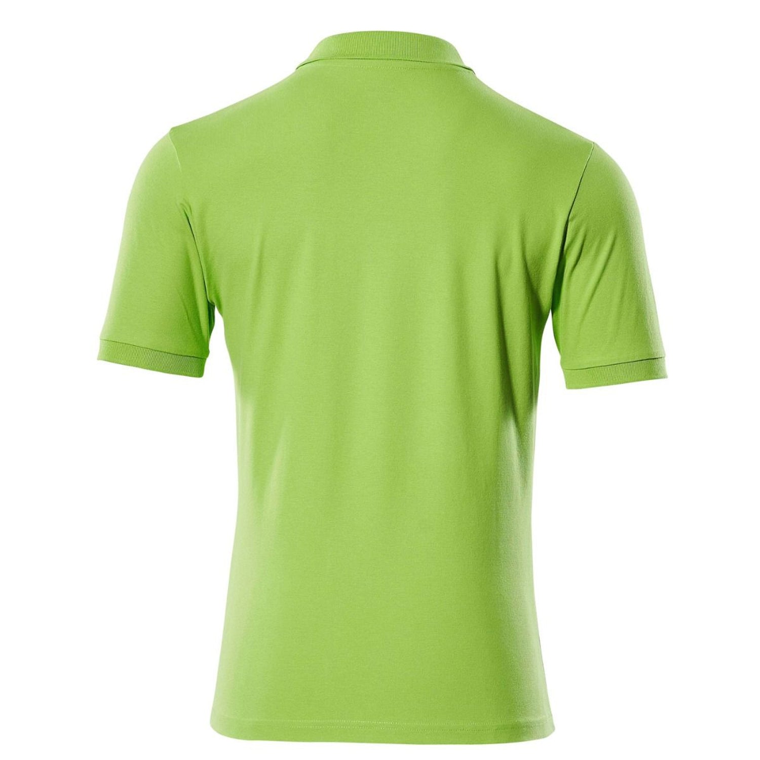 Lime Green - Back - Mascot Mens Crossover Bandol Polo Shirt
