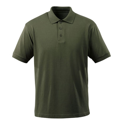 Moss Green - Front - Mascot Mens Crossover Bandol Polo Shirt
