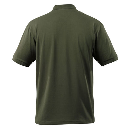 Moss Green - Back - Mascot Mens Crossover Bandol Polo Shirt