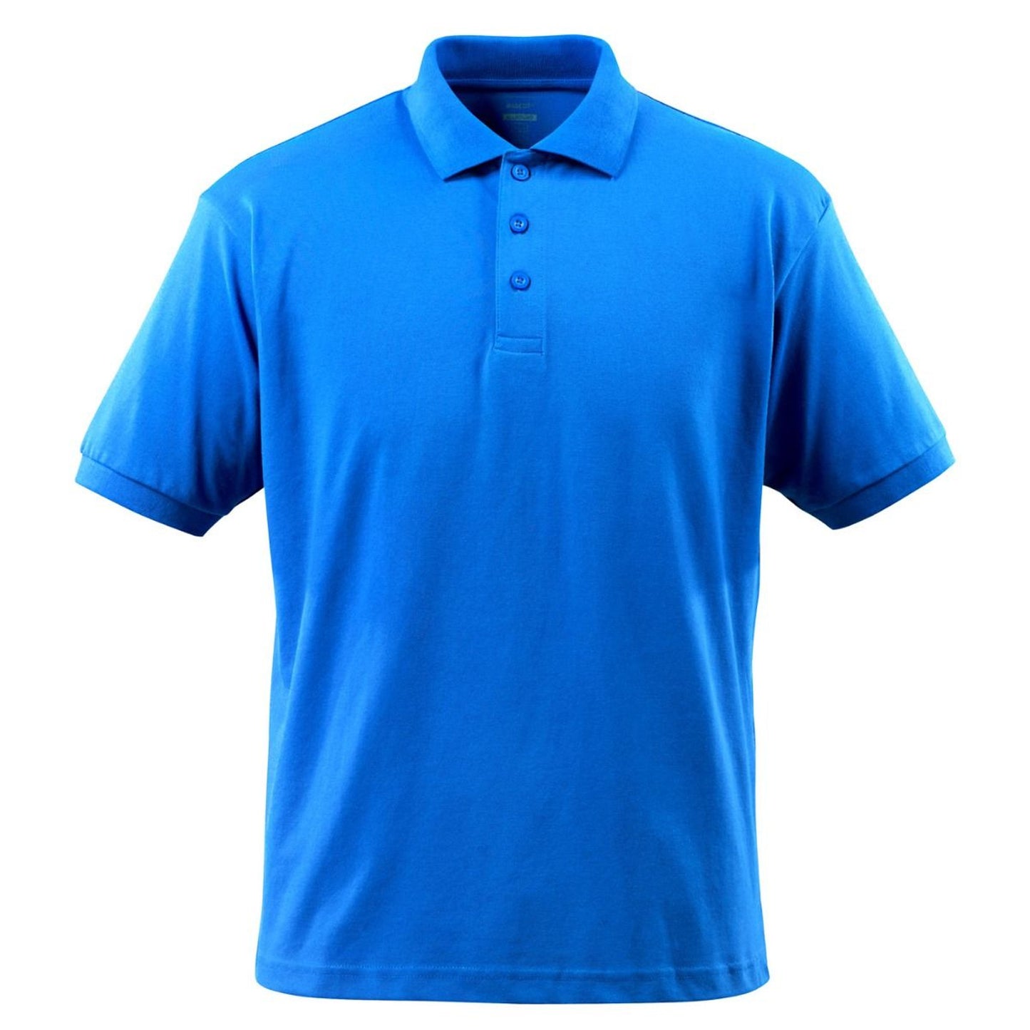 Azure Blue - Front - Mascot Mens Crossover Bandol Polo Shirt