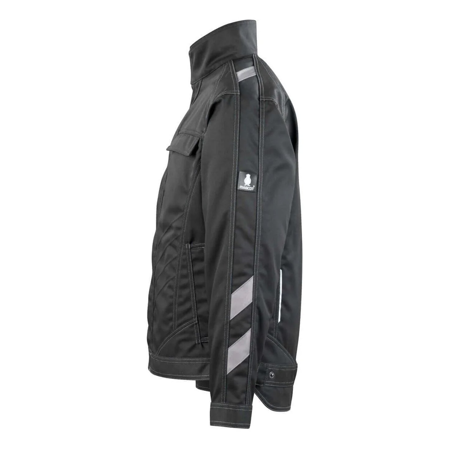 Black - Side - Mascot Mens Unique Mainz Work Jacket