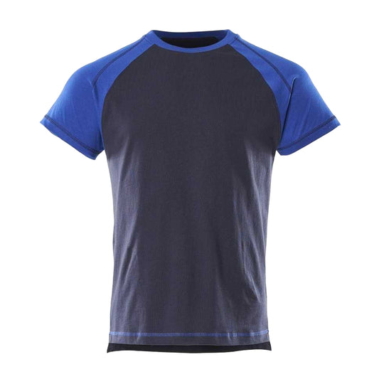 Navy-Royal Blue - Front - Mascot Mens Albano Image T-Shirt