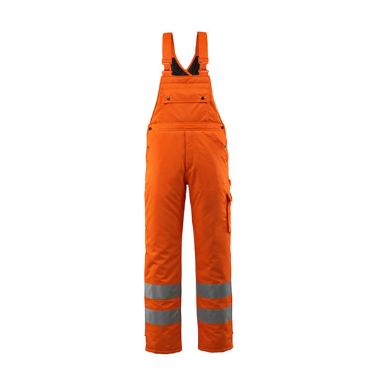 Hi Vis Orange - Front - Mascot Unisex Adult Safe Arctic Winter Bib And Brace Overall