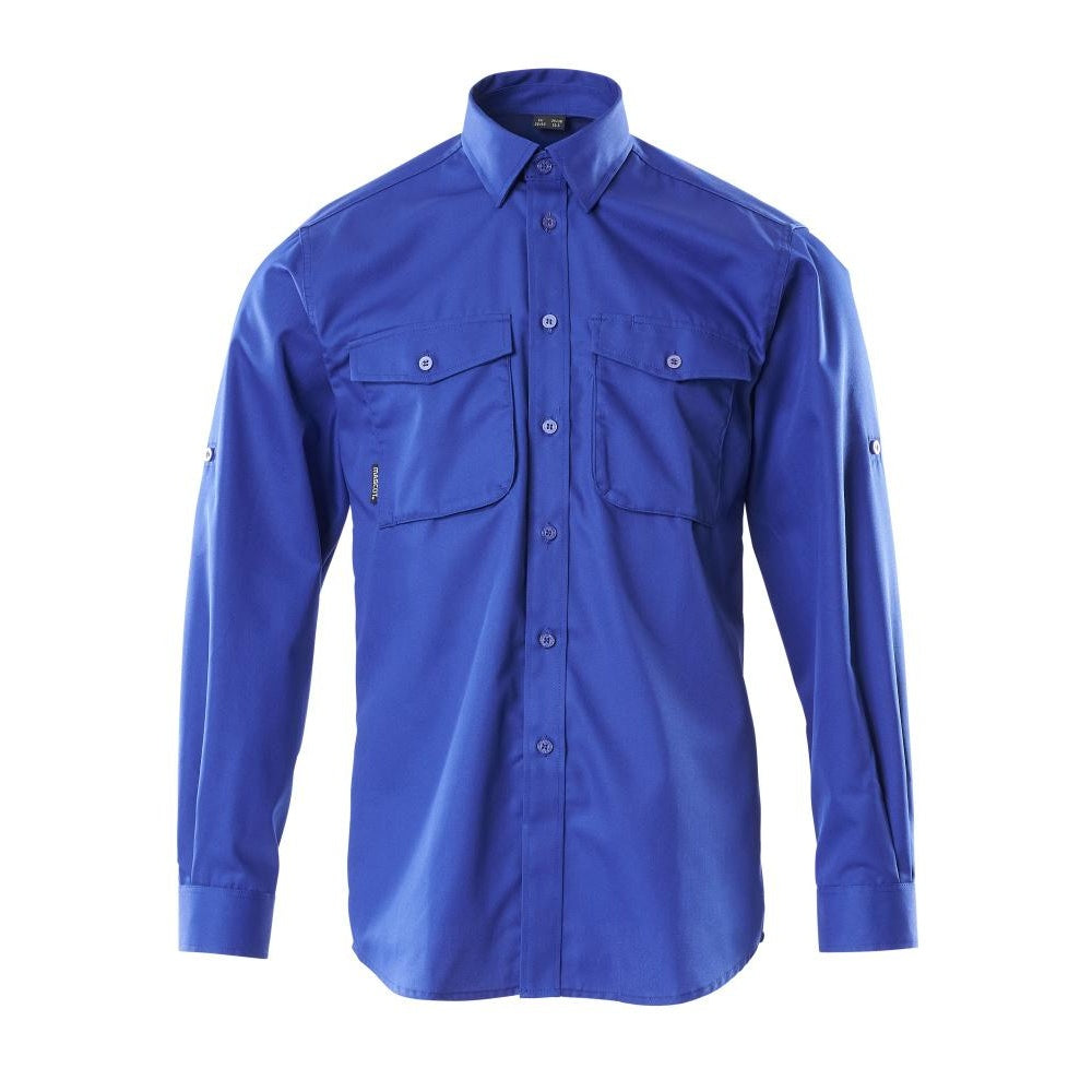 Royal Blue - Front - Mascot Mens Crossover Mesa Shirt