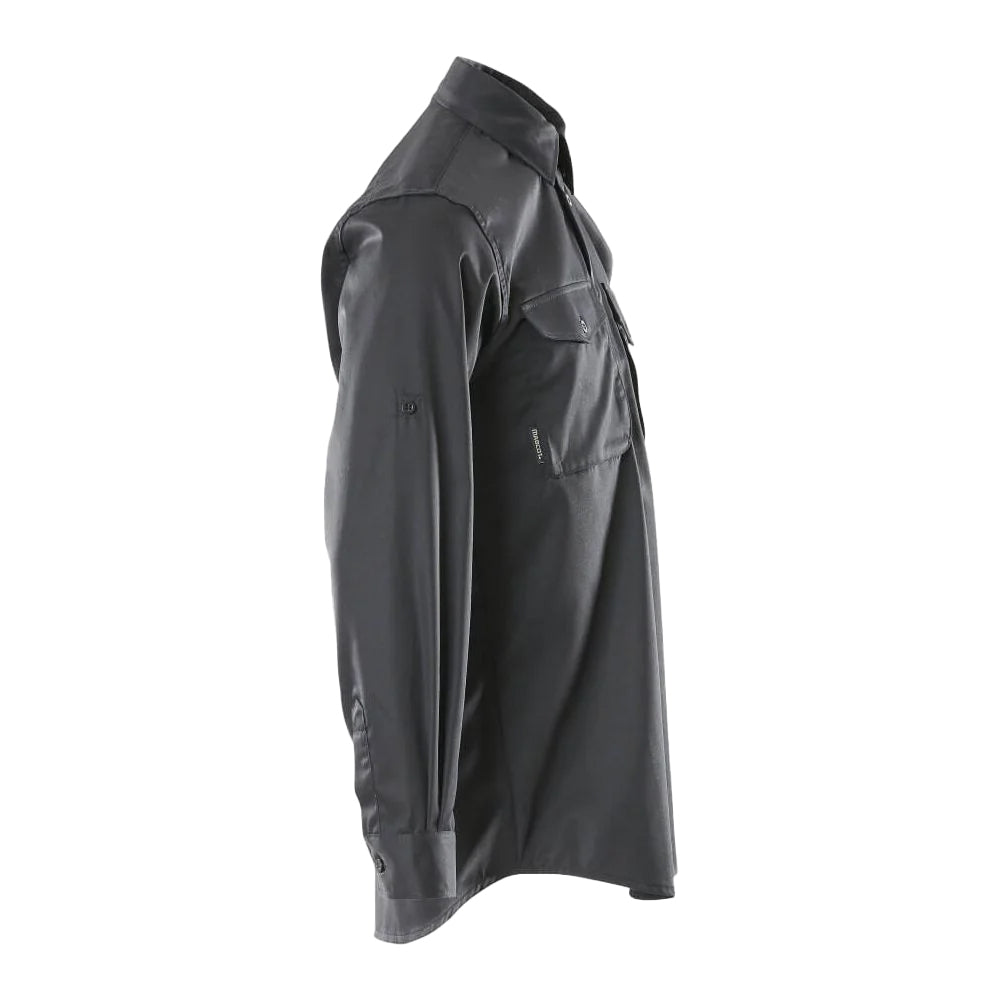 Black - Back - Mascot Mens Crossover Mesa Shirt