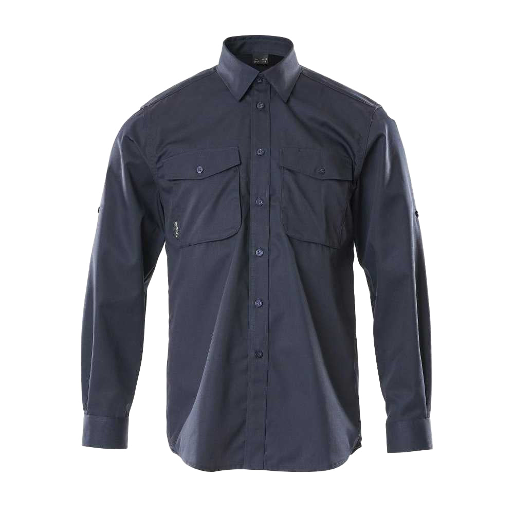 Dark Navy - Front - Mascot Mens Crossover Mesa Shirt