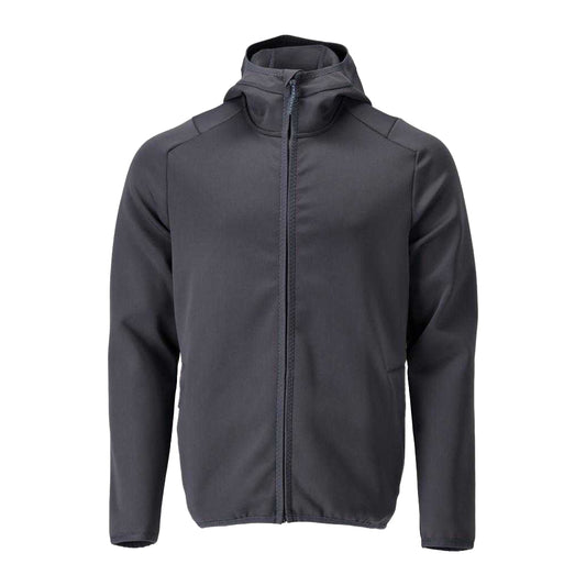 Dark Navy - Front - Mascot Mens Customised Hooded Fleece Jacket