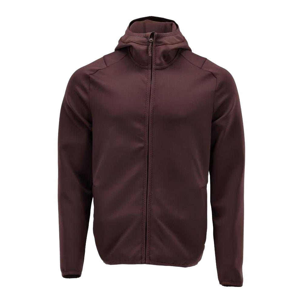 Bordeaux - Front - Mascot Mens Customised Hooded Fleece Jacket