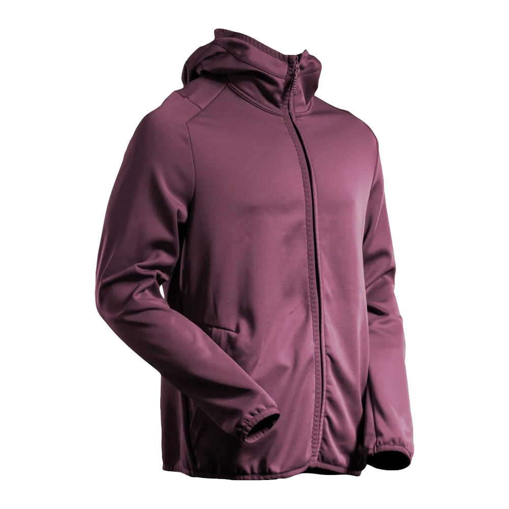 Bordeaux - Back - Mascot Mens Customised Hooded Fleece Jacket
