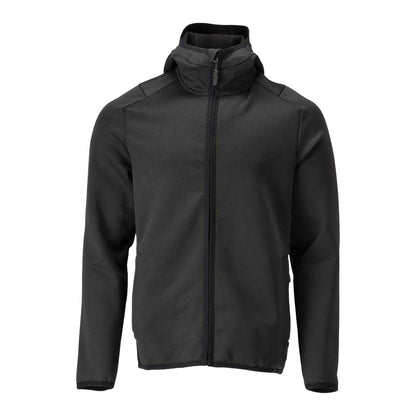 Black - Front - Mascot Mens Customised Hooded Fleece Jacket