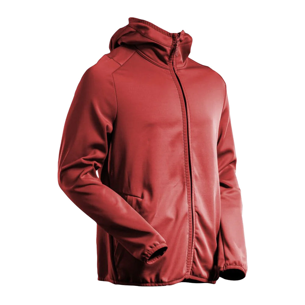 Autumn Red - Back - Mascot Mens Customised Hooded Fleece Jacket