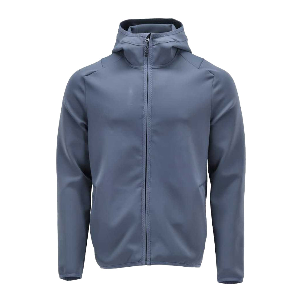 Stone Blue - Front - Mascot Mens Customised Hooded Fleece Jacket