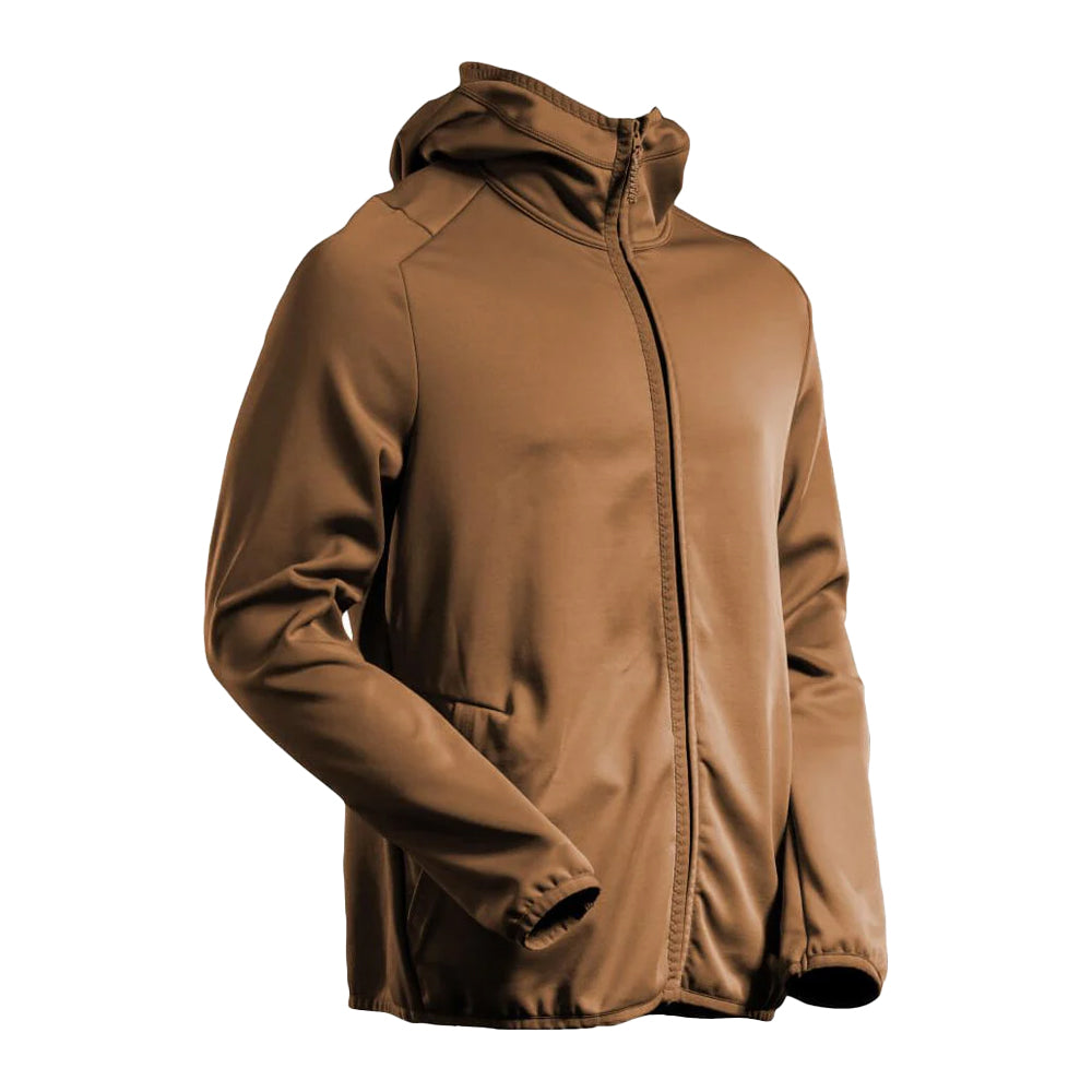 Nut Brown - Back - Mascot Mens Customised Hooded Fleece Jacket