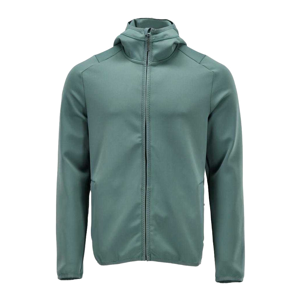 Light Forest Green - Front - Mascot Mens Customised Hooded Fleece Jacket