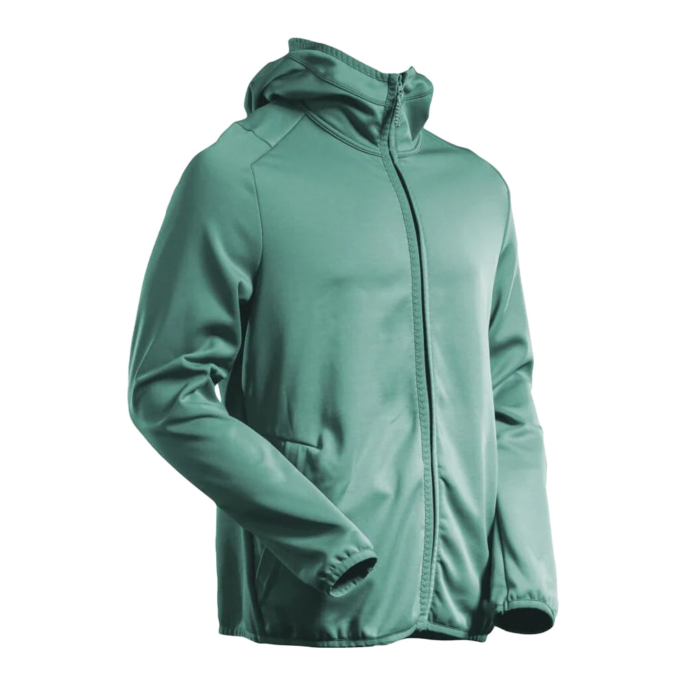 Light Forest Green - Back - Mascot Mens Customised Hooded Fleece Jacket